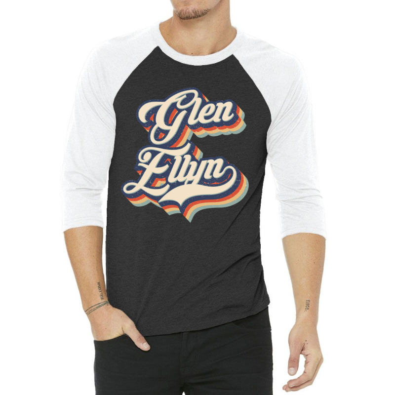 I Love Glen Ellyn City Usa Retro Vintage 3/4 Sleeve Shirt | Artistshot