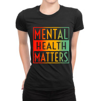 Mental Health Matters Human Brain Counselor Therapist Ladies Fitted T-shirt | Artistshot