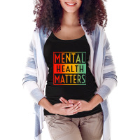 Mental Health Matters Human Brain Counselor Therapist Maternity Scoop Neck T-shirt | Artistshot