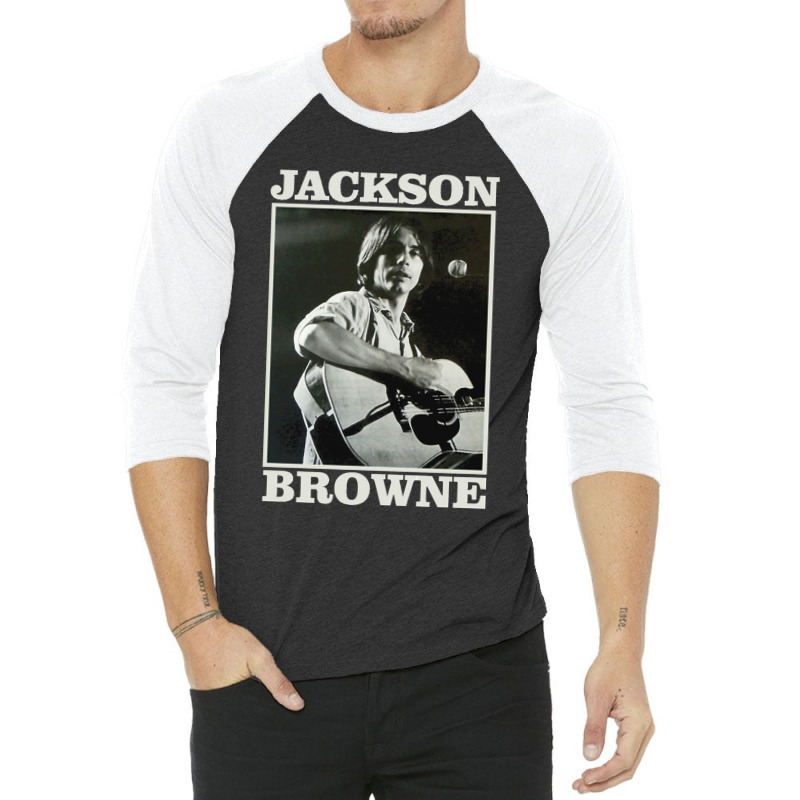 Retro Jackson Browne Gift 3/4 Sleeve Shirt by cm-arts | Artistshot