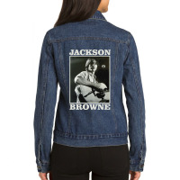 Retro Jackson Browne Gift Ladies Denim Jacket | Artistshot