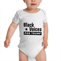 Black Voices For Trump Baby Bodysuit | Artistshot