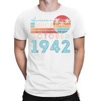 Vintage October 1942 92 Years Old 80th Birthday Men Women T Shirt T-shirt | Artistshot