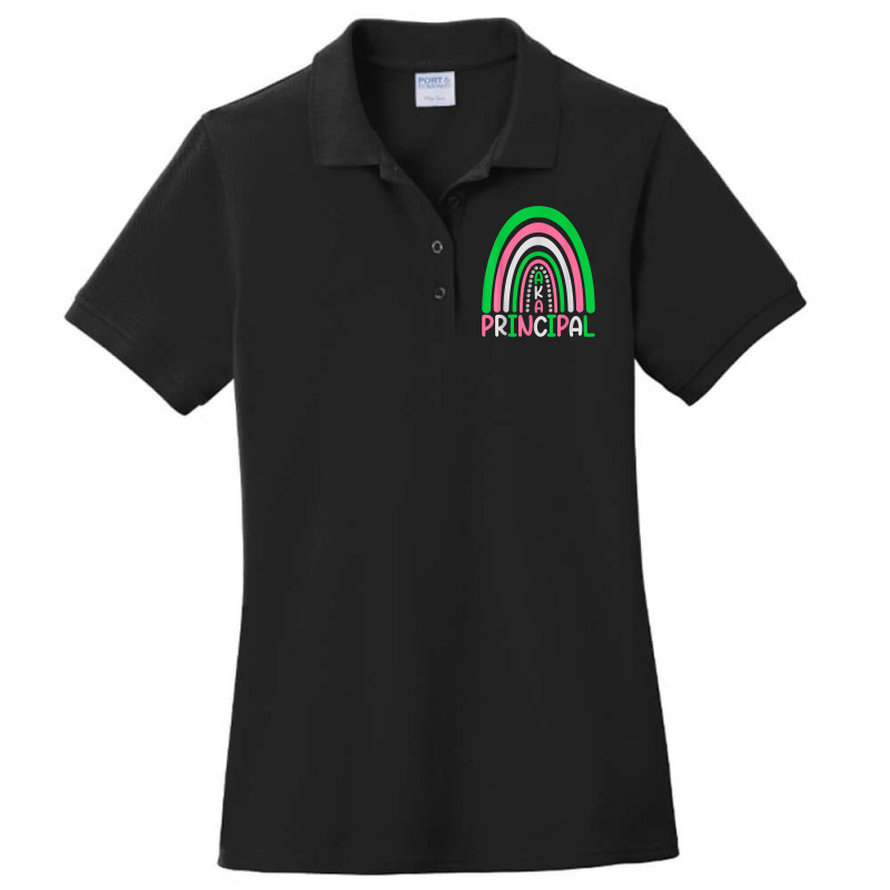 Principals Cute Rainbow Aka Principal Funny T Shirt Ladies Polo Shirt by cm-arts | Artistshot