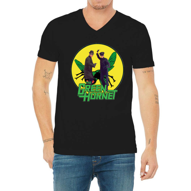 Funny Green Hornet V-neck Tee | Artistshot