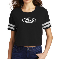 Fuck - White Scorecard Crop Tee | Artistshot