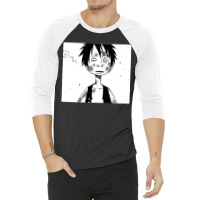 Funny Luffy 3/4 Sleeve Shirt | Artistshot