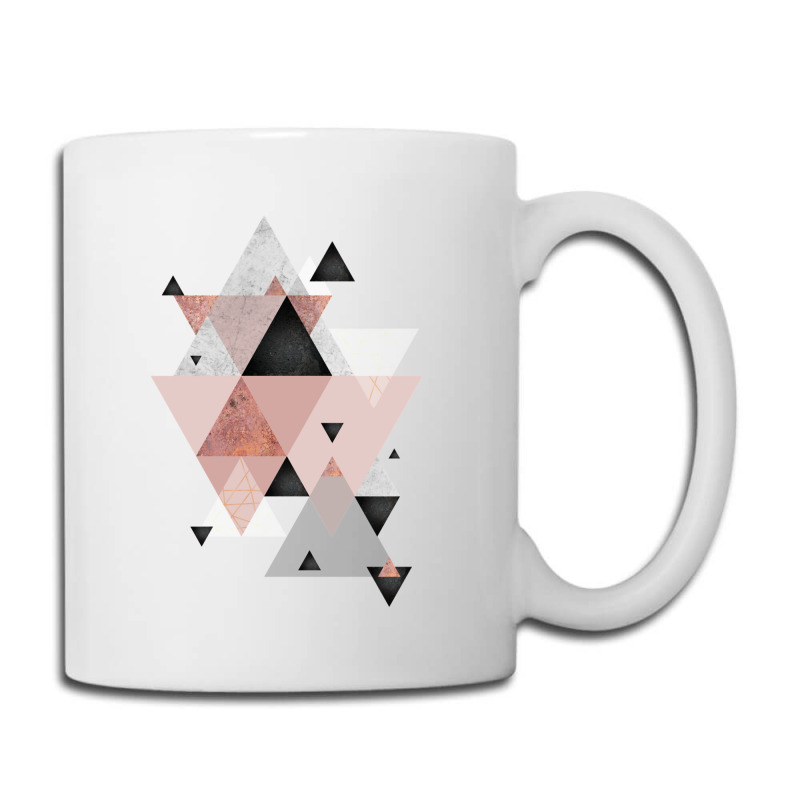 Geometric Compilation In Rose Gold And Blush Pink Coffee Mug | Artistshot