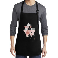 Geometric Compilation In Rose Gold And Blush Pink Medium-length Apron | Artistshot