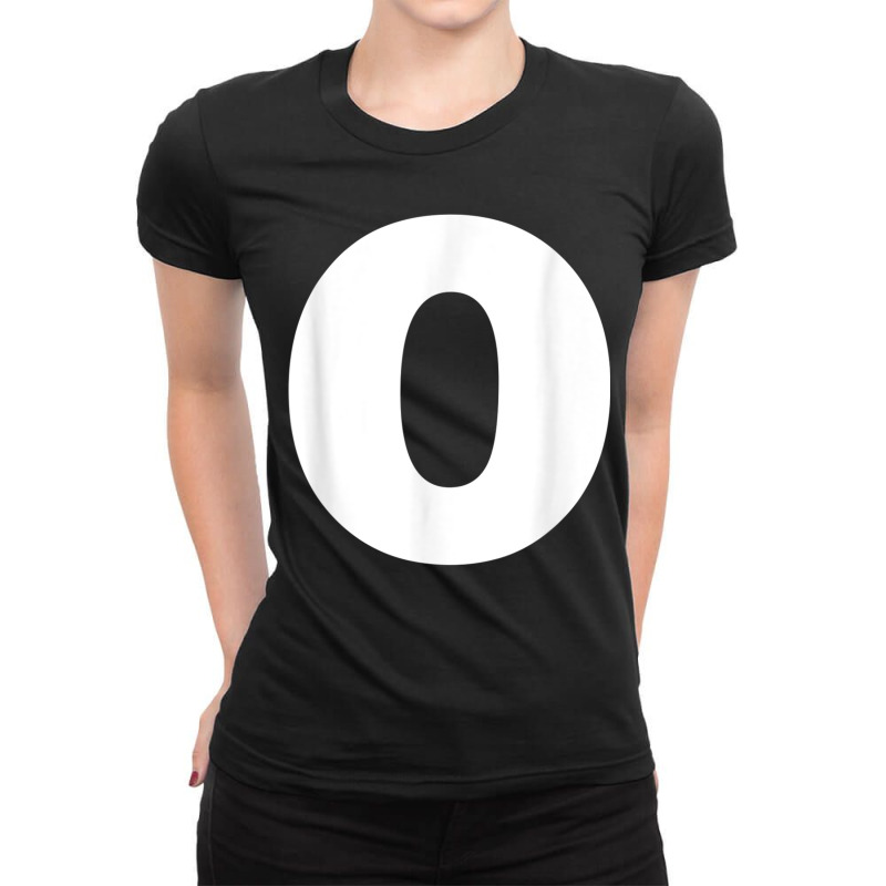 Letter O Capital Alphabet Monogram Initial Ladies Fitted T-Shirt by TiffaneyAitchison | Artistshot