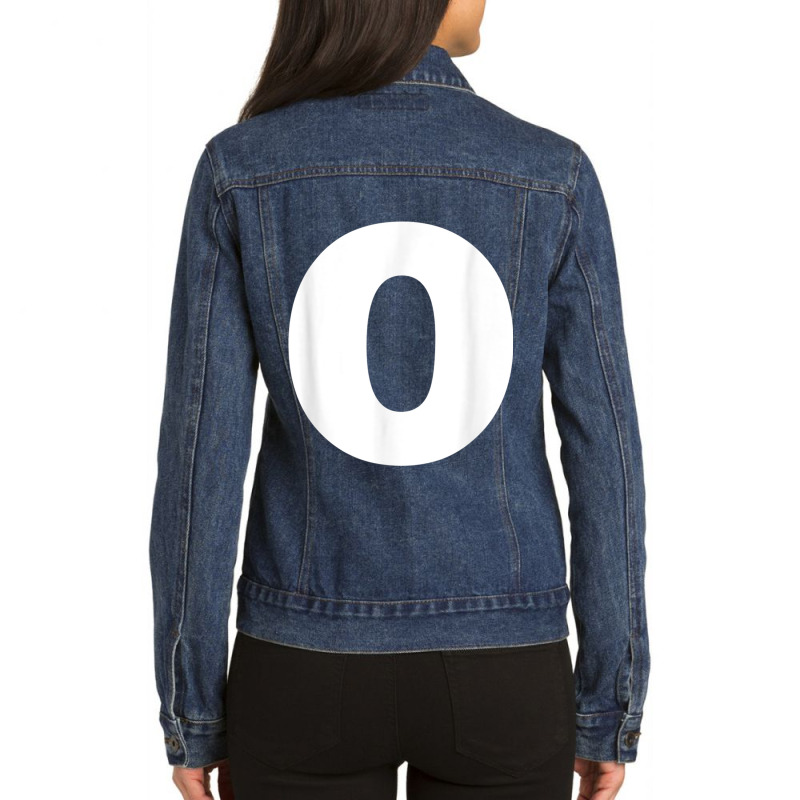 Letter O Capital Alphabet Monogram Initial Ladies Denim Jacket by TiffaneyAitchison | Artistshot