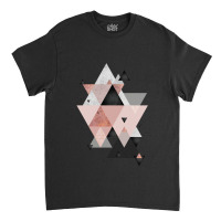 Geometric Compilation In Rose Gold And Blush Pink Classic T-shirt | Artistshot