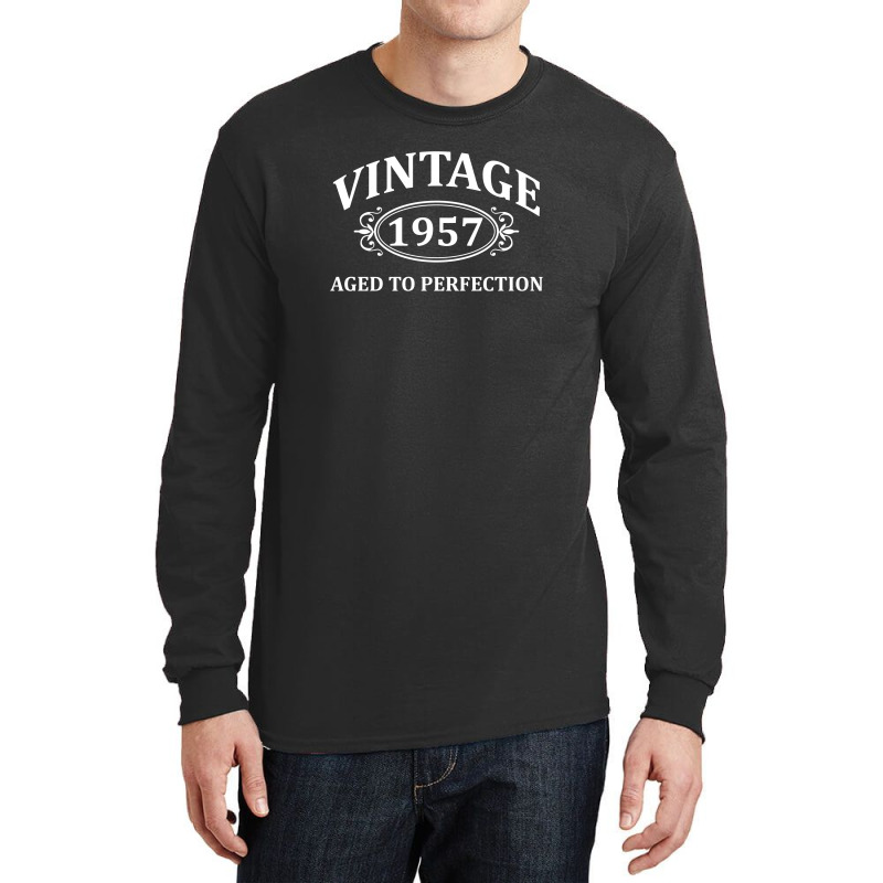 Vintage 1957 Aged To Perfection Long Sleeve Shirts | Artistshot