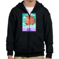 Lion Fish Poster Youth Zipper Hoodie | Artistshot