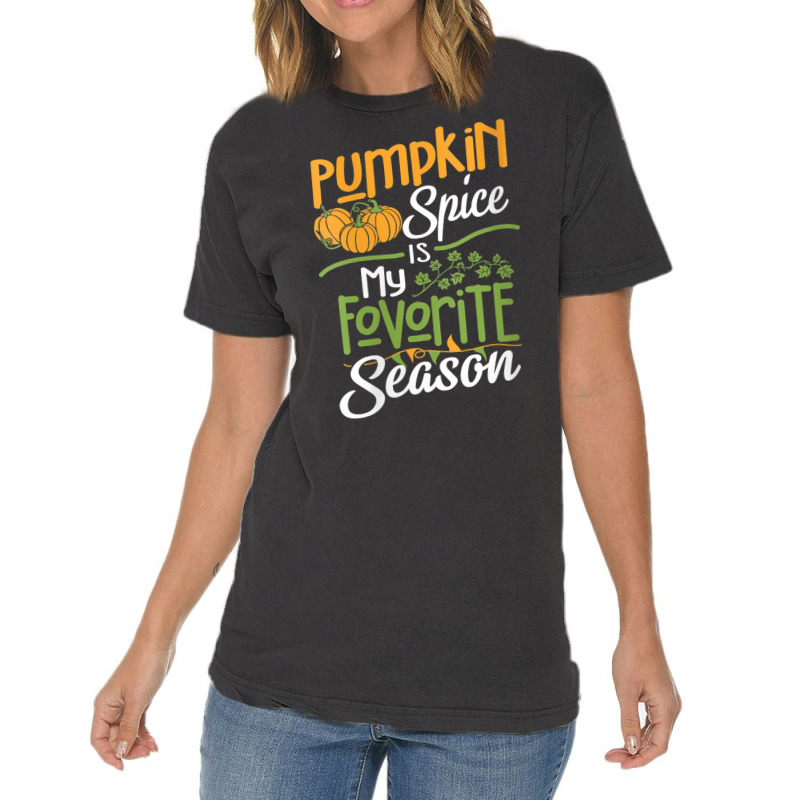 Womens Pumpkin Pie Spice Autumn Spring Fall Season Men & Women V Neck Vintage T-shirt | Artistshot