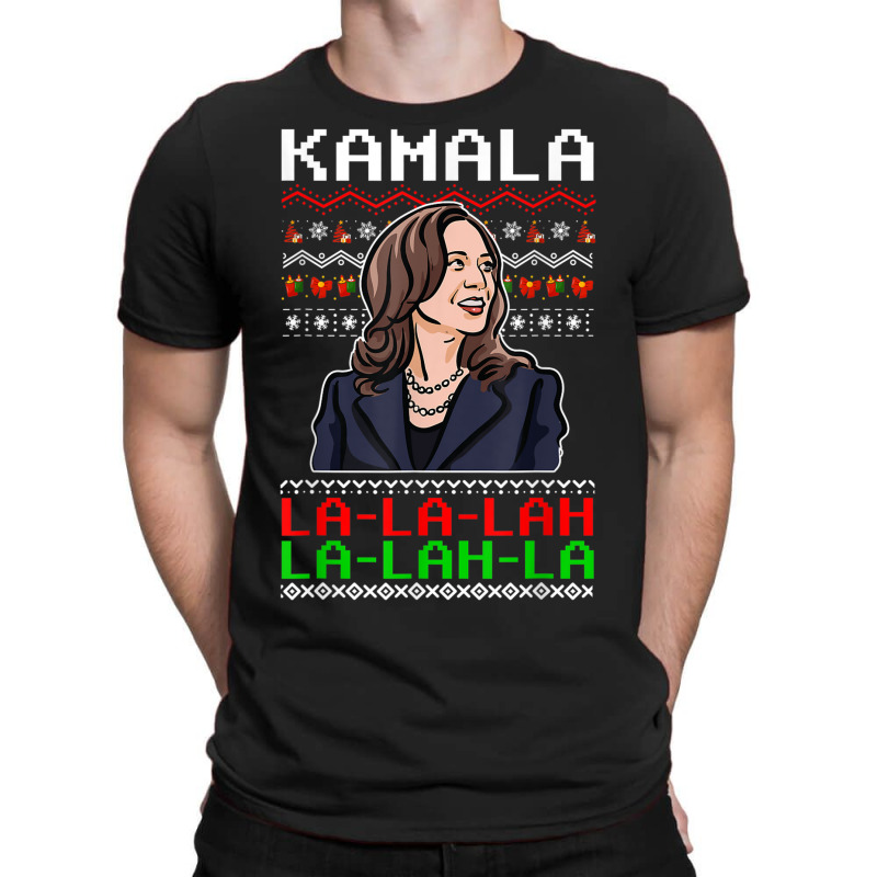 Santa Kamala Ugly Christmas Sweater Meme Kamalalala T-shirt | Artistshot