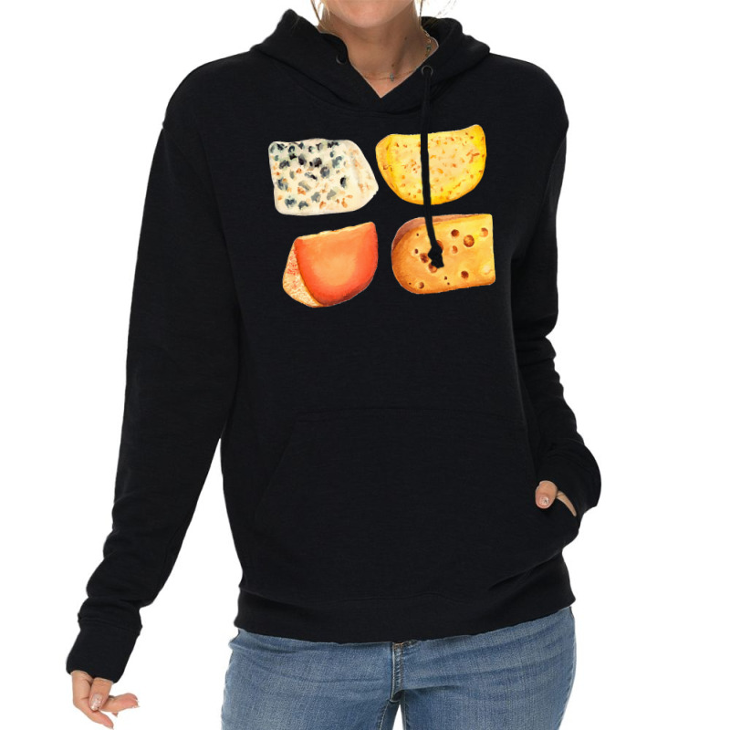 Different,types,of,cheese,cheese,pack,-,blue,cheese,,maasdam,,cheddar, Lightweight Hoodie by thymeartiste | Artistshot