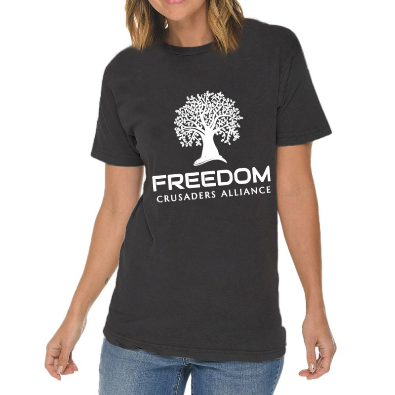 Freedom Crusaders Alliance White Vintage T-shirt | Artistshot