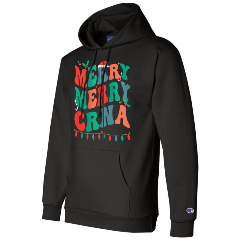 Merry Certified Registered Nurse Anesthetist Christmas Zip Hoodie Champion Hoodie | Artistshot