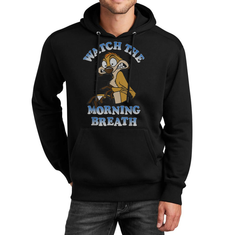 Funny Lion And King Timon Watch The Morning Breath Unisex Hoodie by althubich | Artistshot