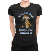 Funny Lion And King Timon Watch The Morning Breath Ladies Fitted T-shirt | Artistshot