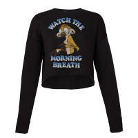 Funny Lion And King Timon Watch The Morning Breath Cropped Sweater | Artistshot