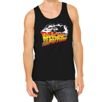 Back To The Future - Delorean White Stencil Fan Art Tank Top | Artistshot