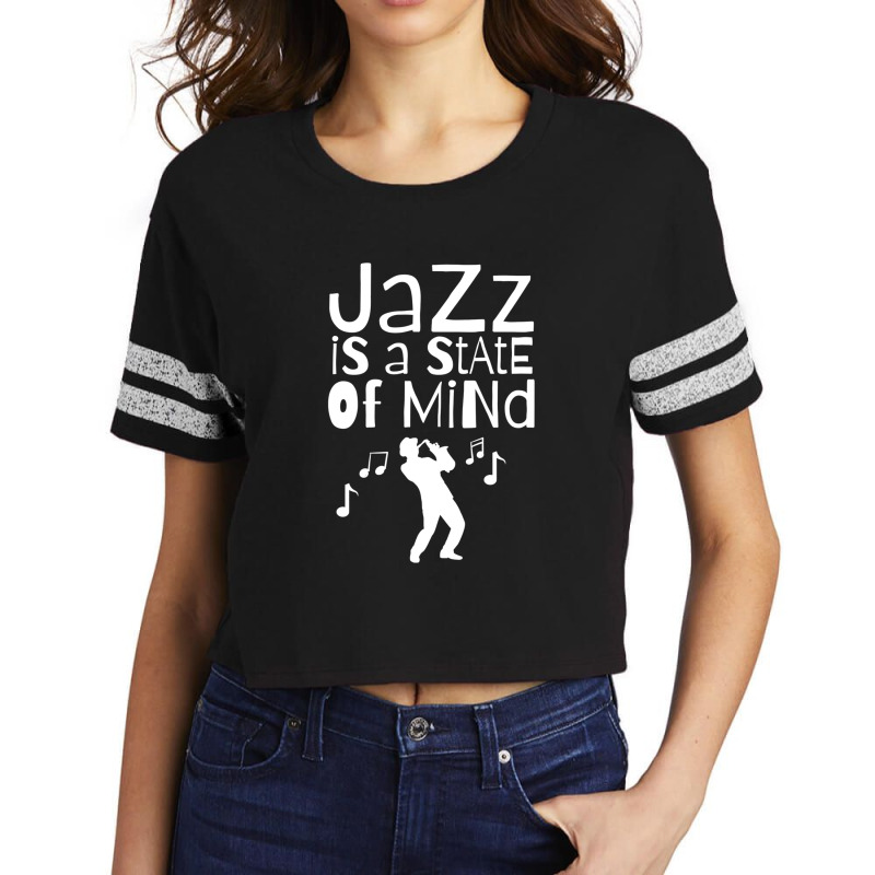 Jazz Is A State Of Mind Scorecard Crop Tee by LarryCory | Artistshot