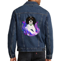 Cavalier King Charles Spaniel Magical Cavalier King Charles Spaniel An Men Denim Jacket | Artistshot