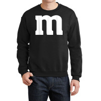 Letter M Simple Lazy Halloween Costume Party Men Women T Shirt Crewneck Sweatshirt | Artistshot