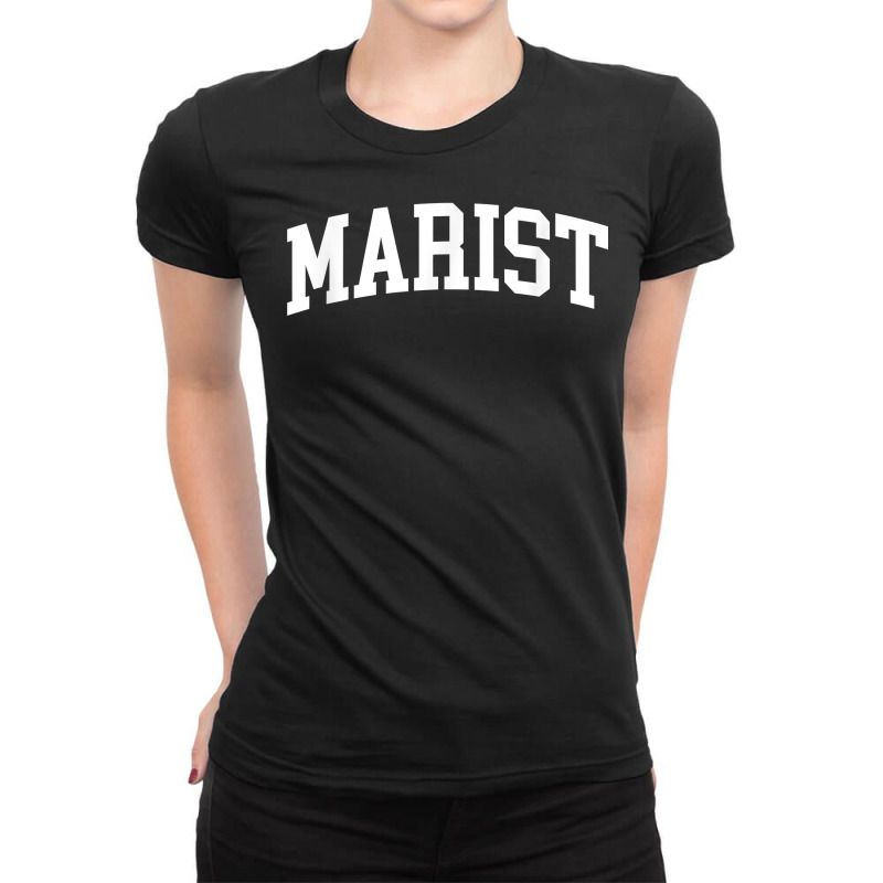 Marist Athletic Arch College University Alumni T Shirt Ladies Fitted T-Shirt by cm-arts | Artistshot