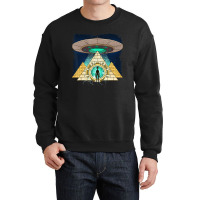 Ancient Astronaut Egyptian Pyramid Alien Conspiracy Theory Crewneck Sweatshirt | Artistshot