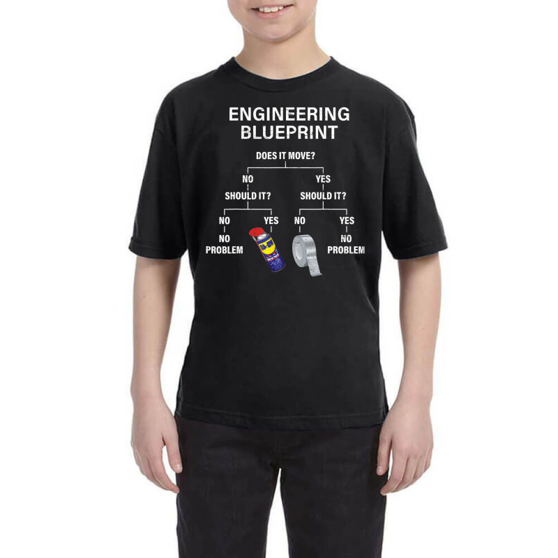 My Engineering Blueprint Engineer Youth Tee by cm-arts | Artistshot