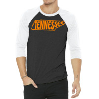 Tennessee Outline In Orange Sweatshirt 3/4 Sleeve Shirt | Artistshot