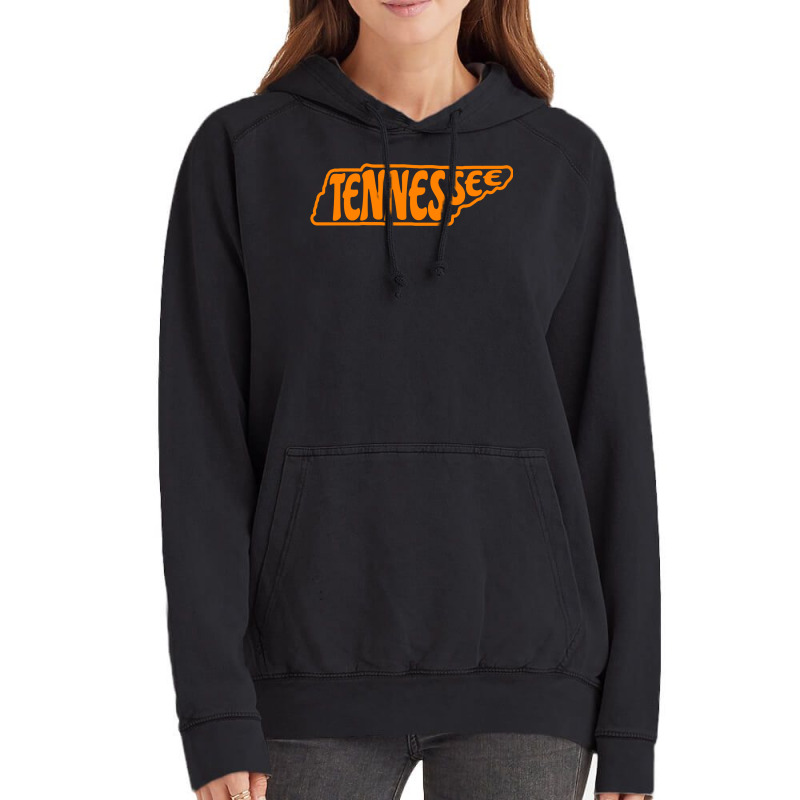 Tennessee Outline In Orange Sweatshirt Vintage Hoodie by birijeboto | Artistshot