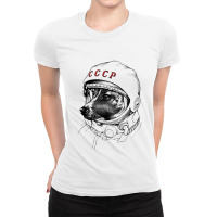 Cute Siberian Husky Dog Ladies Fitted T-shirt | Artistshot