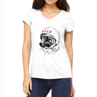 Cute Siberian Husky Dog Women's V-neck T-shirt | Artistshot