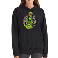 Hippie Alien Smoking Marijuana Weed Cannabis Peace Love Ufo Vintage Hoodie | Artistshot