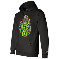 Hippie Alien Smoking Marijuana Weed Cannabis Peace Love Ufo Champion Hoodie | Artistshot