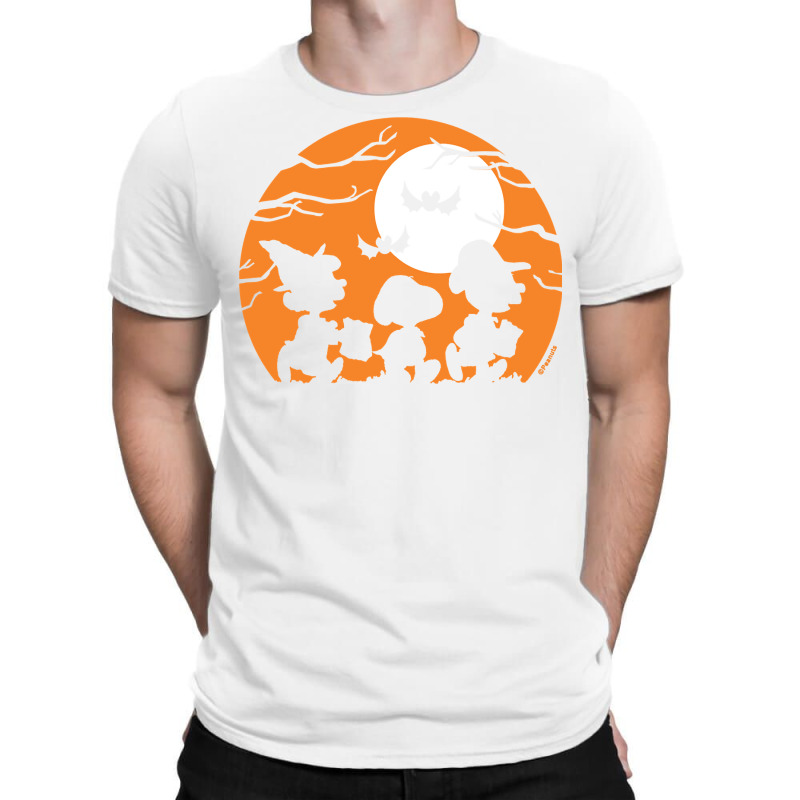 Peanuts  Halloween  Trick Or Treat Silhouettes T-shirt | Artistshot