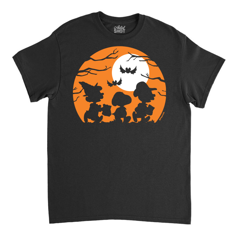 Peanuts  Halloween  Trick Or Treat Silhouettes Classic T-shirt | Artistshot