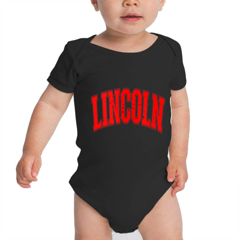 Retro Vintage Lincoln City Usa American Tank Top Baby Bodysuit by cm-arts | Artistshot