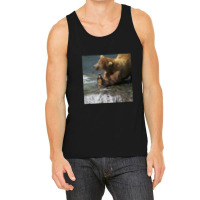 Bear Catching Beer In A River Tank Top | Artistshot