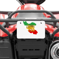 Iran Flag Map Lion Sun Sword Free Iran Support Women Of Iran Long Slee Atv License Plate | Artistshot