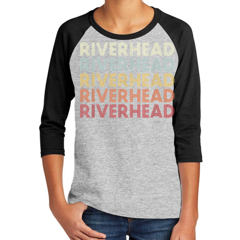 Riverhead New York Riverhead Ny Retro Vintage Text Youth 3/4 Sleeve | Artistshot