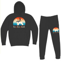 Petit Basset Griffon Vendeen T  Shirt Live Love Bark Petit Basset Grif Hoodie & Jogger Set | Artistshot