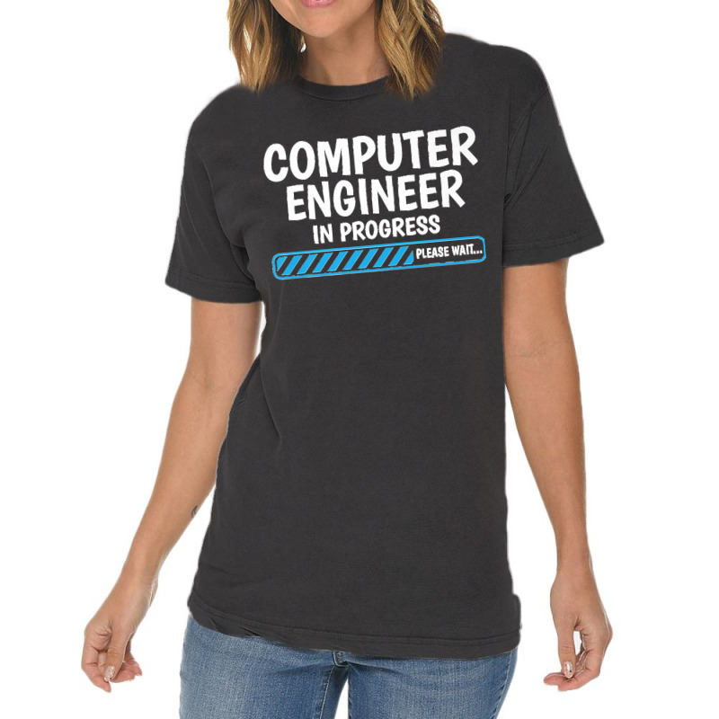 Computer Engineer In Progress Future Computer Engineer Premium Vintage T-shirt | Artistshot