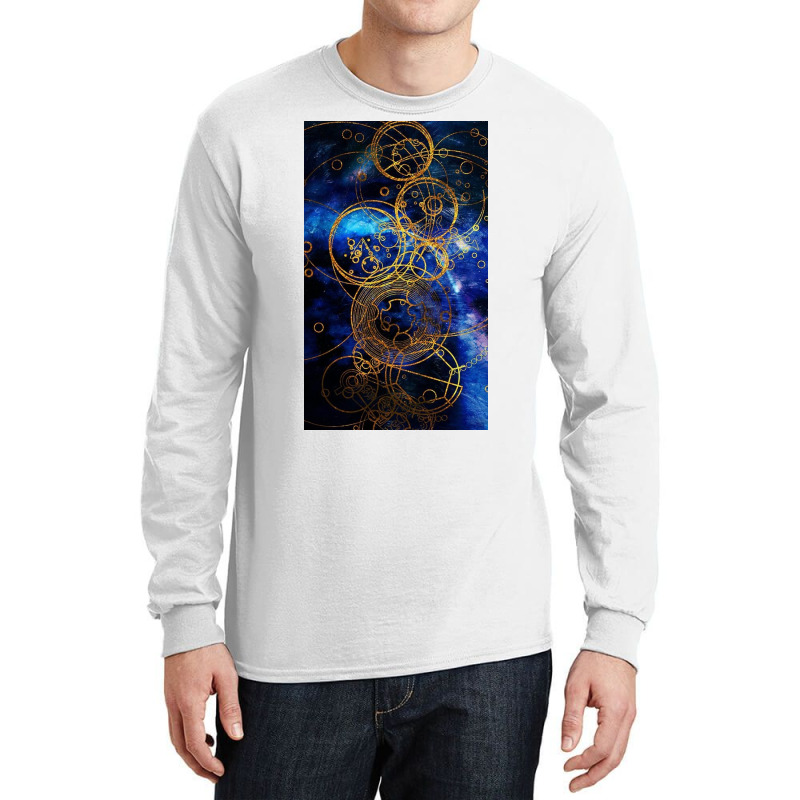 Time Lord Writing (blue) Long Sleeve Shirts by Pellejnkuh | Artistshot