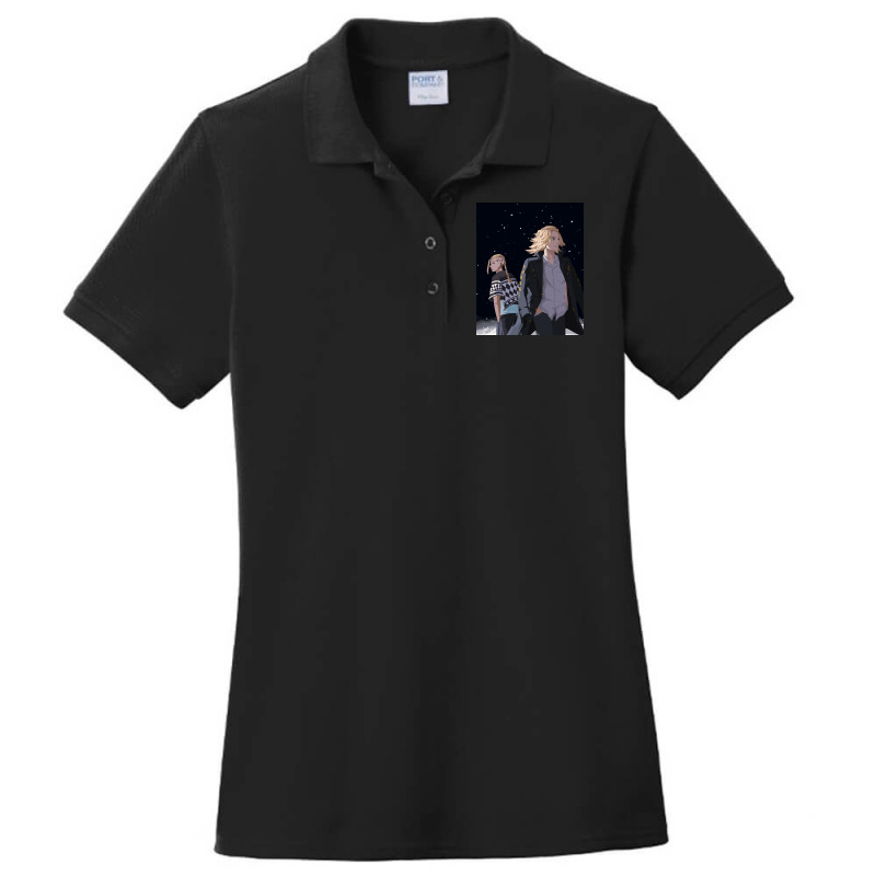 The Past And The Future Ladies Polo Shirt by femalesbaubles | Artistshot