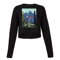 La Bresse Poster Cropped Sweater | Artistshot